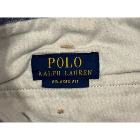 Polo Ralph Lauren Relaxed Fit Twill 10" Inseam Surplus Shorts Khaki Sz 35 - Picture 8 of 9